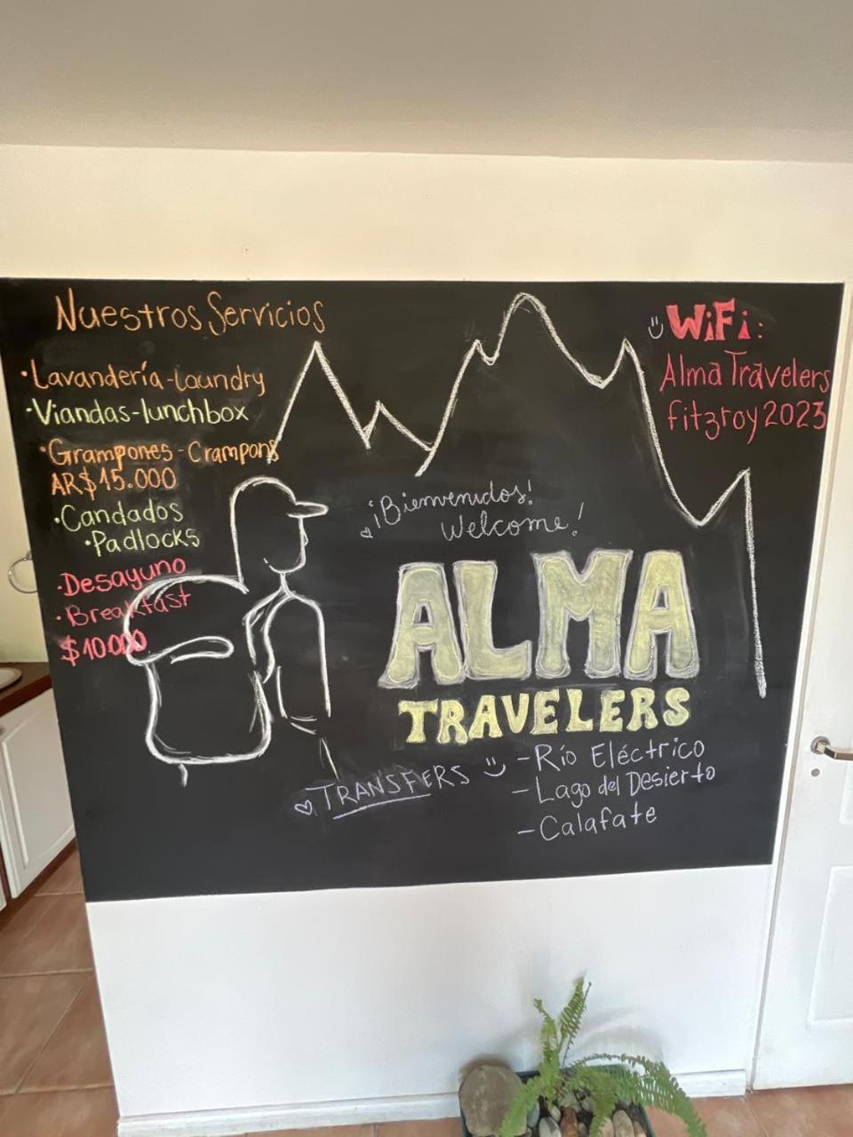 Alma Travelers Vandrarhem El Chalten Exteriör bild